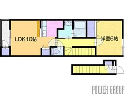 パークアベニュー壱番町【2階】の間取り