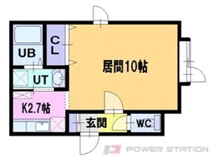 インセンスリヴァー04【2階】の間取り