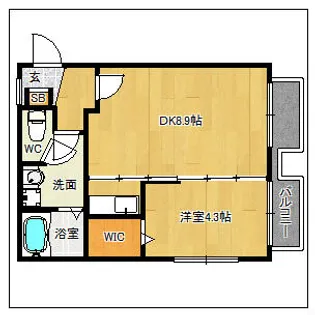 ビバリーヒルズハウス【3階】の間取り