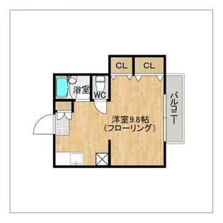 フレッシュ高宮【201号室】の間取り