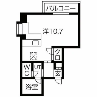 1Rの間取り画像