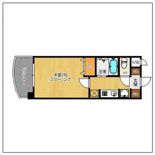 ピエモンテ大濠【201号室】の間取り