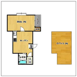 ポラリス筑紫丘【103号室】の間取り
