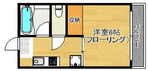 ブランシュ愛宕【101号室】の間取り