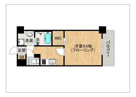 LUXCAS香椎浜【211号室】の間取り