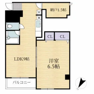 オプーノ【205M号室】の間取り