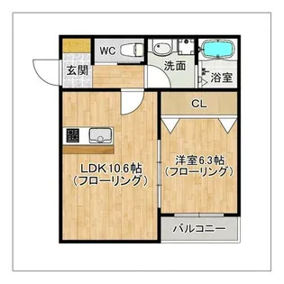 SunMark高宮南【2階】の間取り
