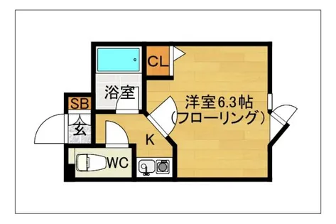 ノアーズアーク博多祇園【7階】の間取り