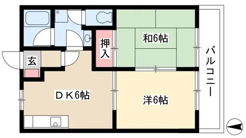 ユーハイムKATO【1階】の間取り