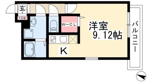 Branche吹上【104号室】の間取り