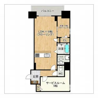 ときわビル【603号室】の間取り