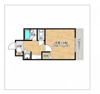 ハインズ浄水【4階】の間取り
