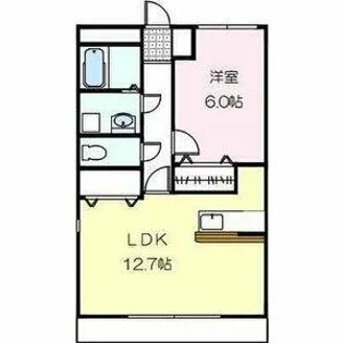 グランドガーデンツインステージ【N201号室】の間取り
