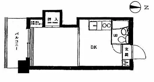 プラザハイツ24【4階】の間取り