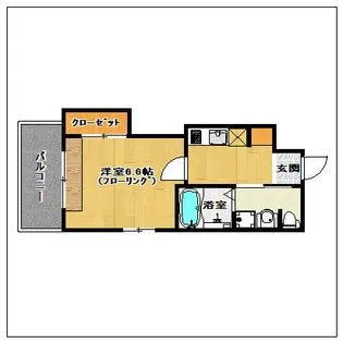 t-smart博多オーケストラ通り【4階】の間取り