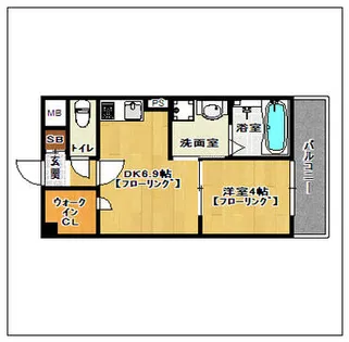 カーサ エンペサール【10階】の間取り