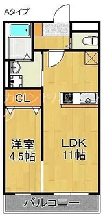 サーク羽倉崎【3階】の間取り
