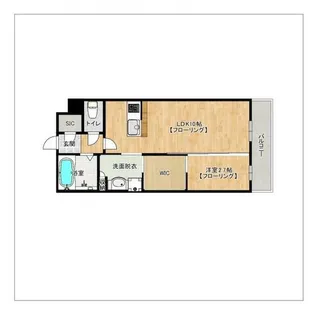 モントーレセントラルベイプレイス【704号室】の間取り