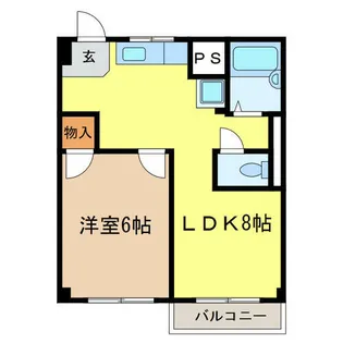 グレイスマンション【2階】の間取り