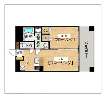 ラ・ペール モリ【4階】の間取り