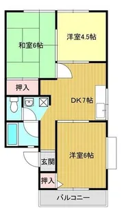 ハイツシラギク【2階】の間取り