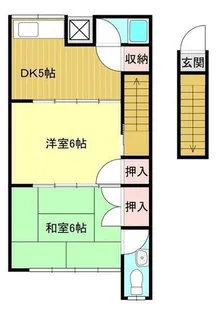 別府駅前荘【7号室】の間取り