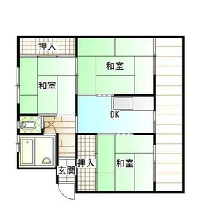 サニーハイツ加古川壱号棟504号【1号室】の間取り
