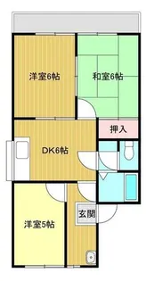 ホリデーハイツ【2階】の間取り