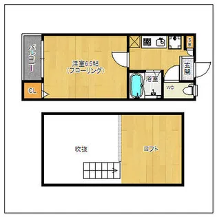 K&E(ケイアンドイー)【2階】の間取り