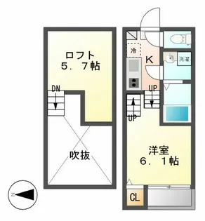 アジュール鶴舞【1階】の間取り
