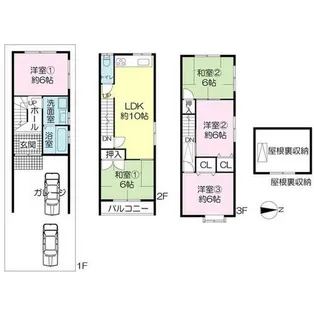 大阪府寝屋川市堀溝2丁目【一戸建】の間取り