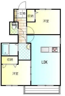 カンパニュラ【102号室】の間取り