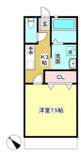 ハッピーハウスⅢ【101号室】の間取り