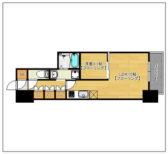 RJRプレシア博多楽水園【5階】の間取り