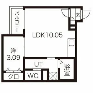 Warren kanseiⅡ【1階】の間取り