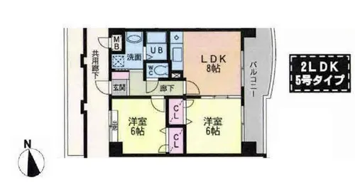 アンテスⅡ【505号室】の間取り