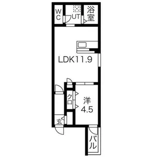DEVELD千原【1階】の間取り