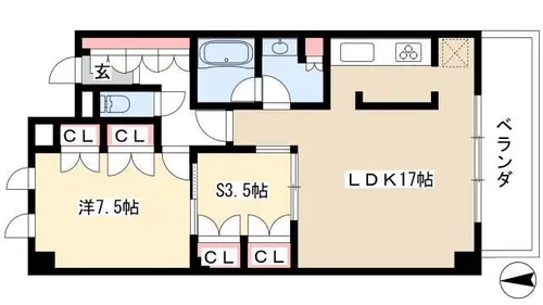 プライムメゾン高見【204号室】の間取り