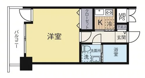 エステートモア白金クロス【707号室】の間取り