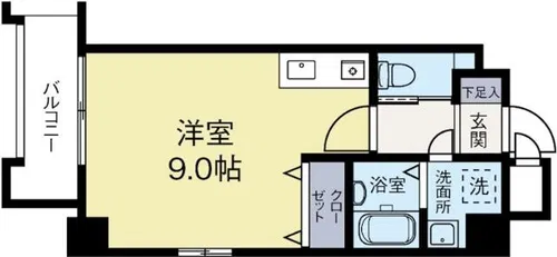 ハーベスト薬院【2階】の間取り