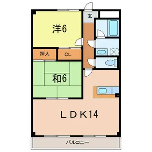 アピオン【6階】の間取り