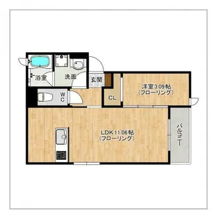 クレスコート【2階】の間取り