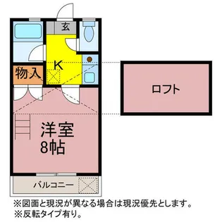 セザンヌ三本木【203号室】の間取り