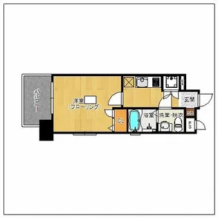 アーバンフラッツ天神東II【205号室】の間取り