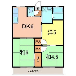 猿町ハイツ2【107号室】の間取り