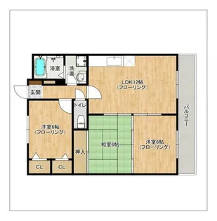 フェニックス大野城【5階】の間取り