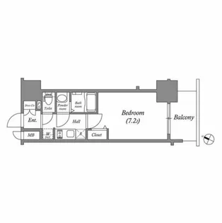 アドバンス名古屋モクシー【3階】の間取り