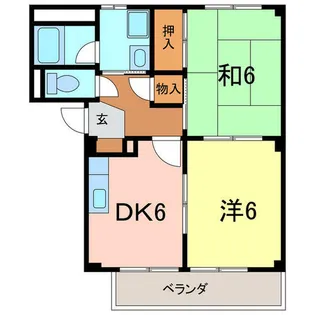 SurplusワイズハウスⅡ【1階】の間取り