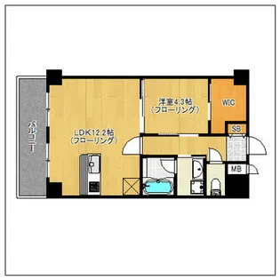 レジデンス住吉【7階】の間取り