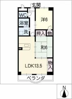ラフォーレ【4階】の間取り